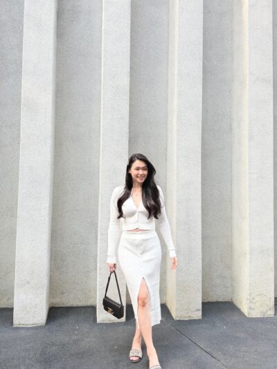 Bella Two-Piece Knitted White